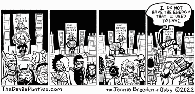 This strip is set at Gencon but I pulled the costumes from Dragoncon. 