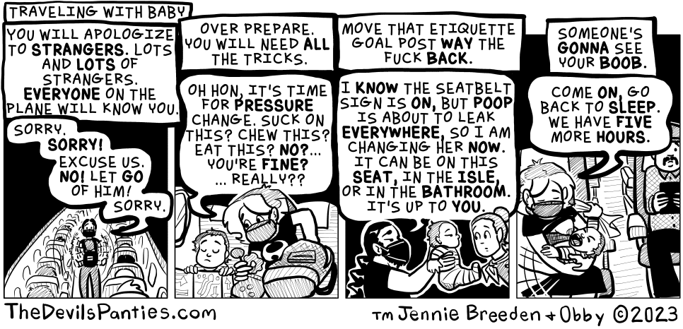 during our pre-pandemic travel with baby (because two year delay for baby comics)